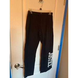 Justice sweatpants